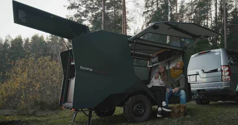 Forma Campers reshapes the teardrop trailer into spacious origami