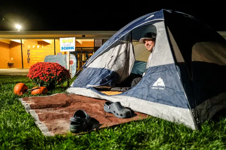 Shhhhhh, the principal is camping: Loyalsock Valley principal sleeps outside | News, Sports, Jobs