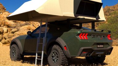 Ford Mustang Raptor R Has Big Overlanding Setup Goes On Imagined Camping Trip